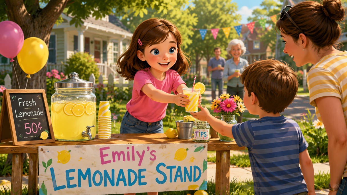 You are currently viewing Episode 1 – Emily’s Lemonade Stand