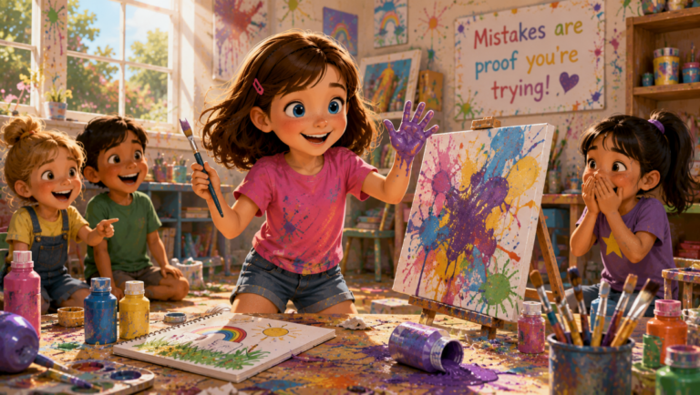 Emily's Paint Disaster