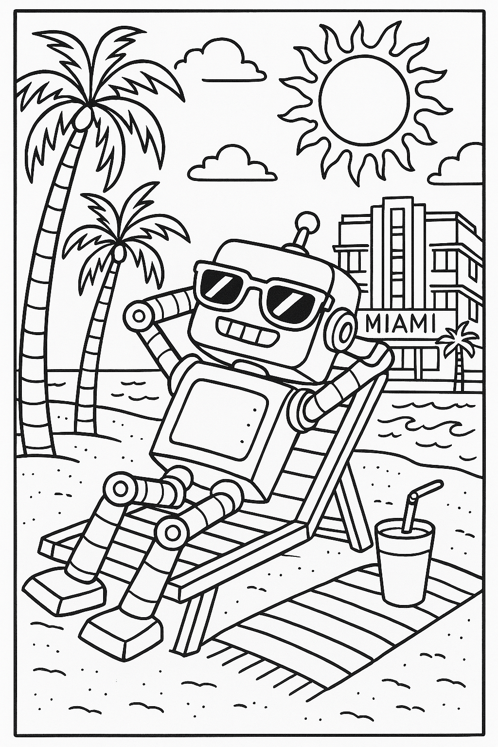 Robot Sunbathing
