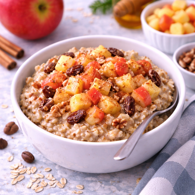 Read more about the article 🍎 Apple Cinnamon Oatmeal Bowls