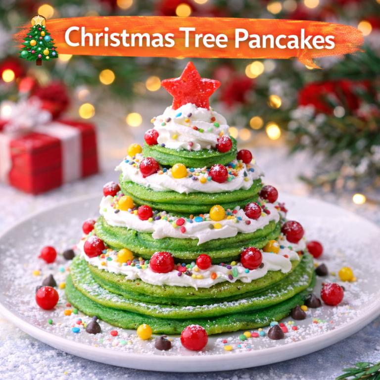 Read more about the article 🎄 Christmas Tree Pancakes