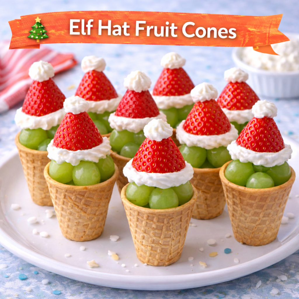 Elf Hat Fruit Cones