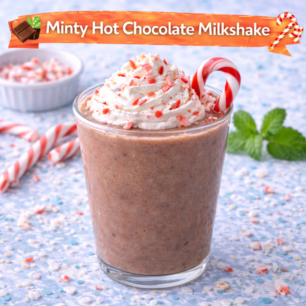 Minty Hot Chocolate Milkshake