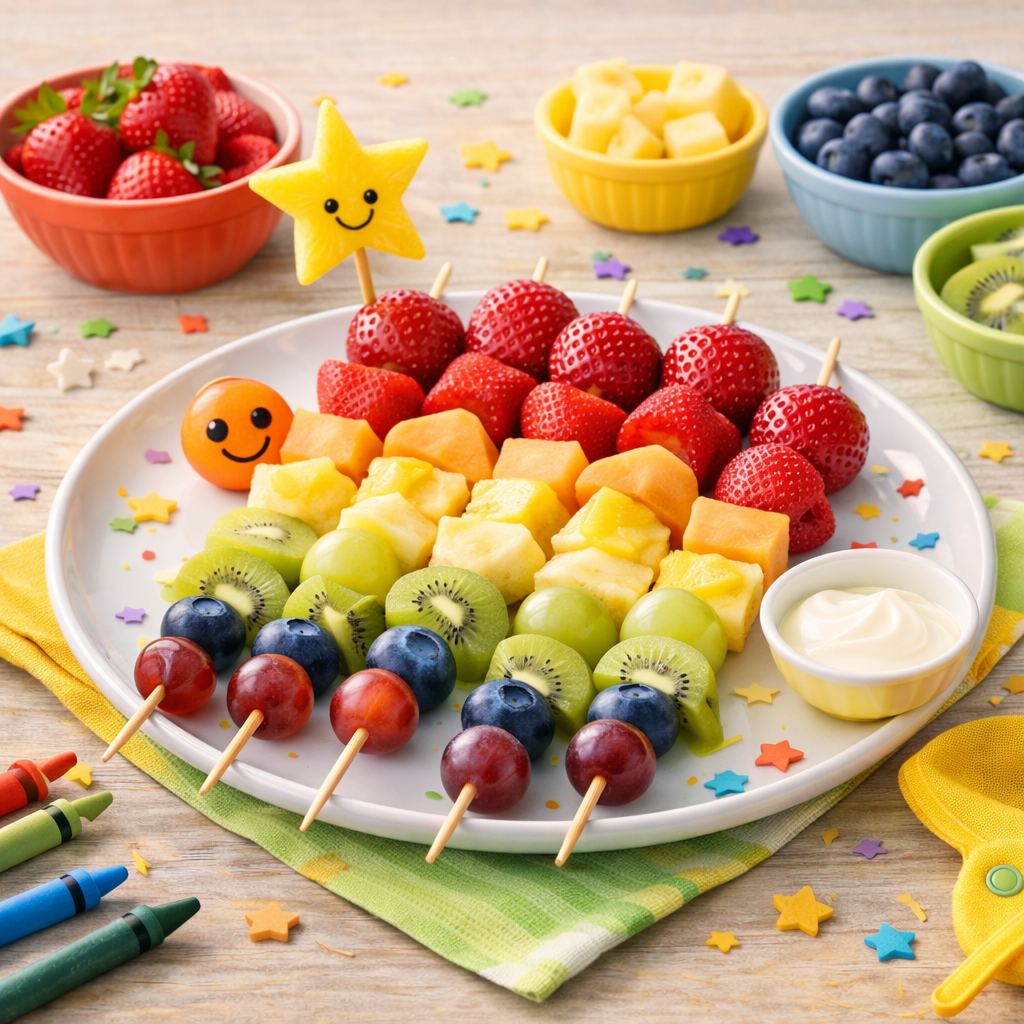 Rainbow Fruit Skewers