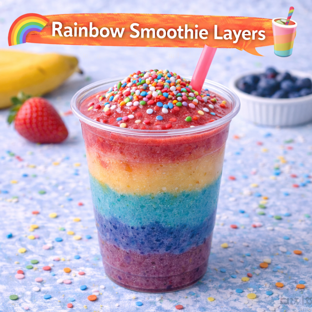 Rainbow Smoothie Layers