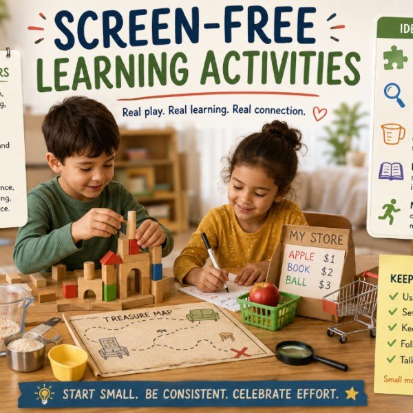 Screen-Free Learning Activities