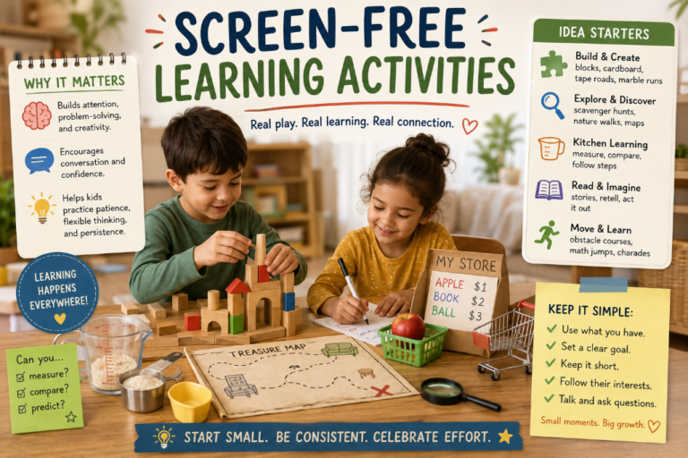 Read more about the article Screen-Free Learning Activities