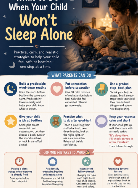 What to Do When Your Child Won't Sleep Alone