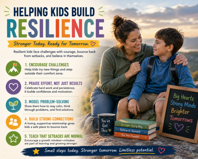 Read more about the article <span style="color: red; font-weight: bold;">New! </span>Helping Kids Build Resilience