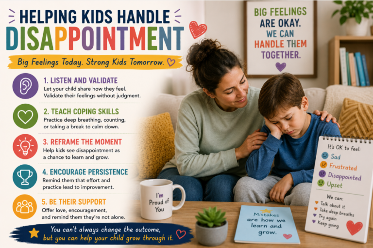 Read more about the article <span style="color: red; font-weight: bold;">New! </span>Helping Kids Handle Disappointment